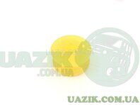Подушка противошумная рычагов КПП УАЗ 452 (без металлической втулки) полиуретан желтый
