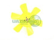 Крыльчатка радиатора УАЗ (6 лопастей) жёлтая